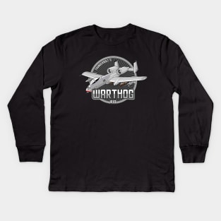 A-10 Warthog Kids Long Sleeve T-Shirt